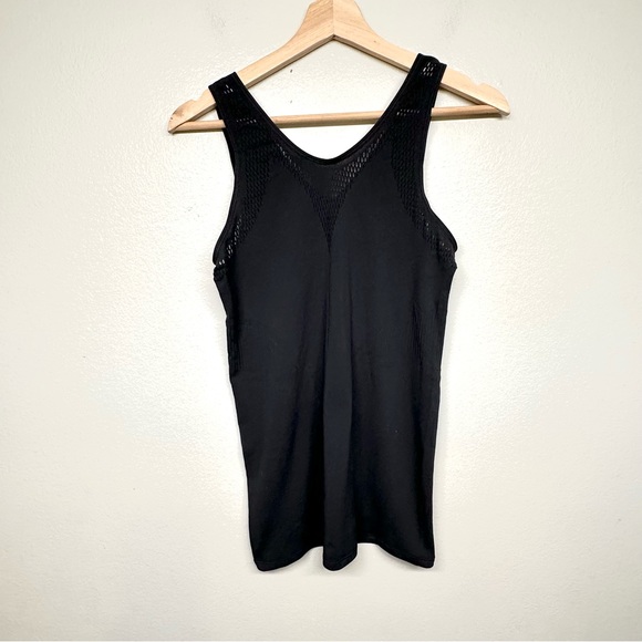 Lululemon Womens Black Tank Top Mesh Accent - Picture 2 of 9